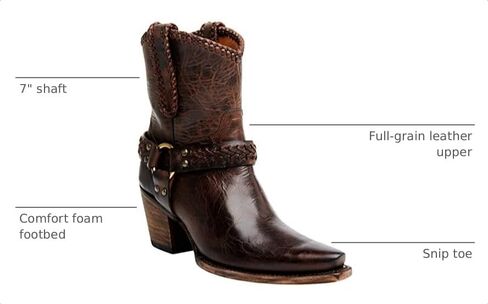 Cleo + Wolf Women's Women'S Willow Fashion Booties Snip Toe Brown 6 1/2 M US in Saudi Arabia