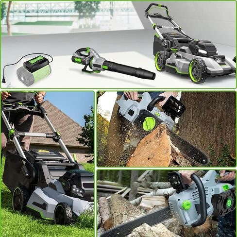 56V 5.0Ah Battery and Charger Kit Compatible with EGO 56V Batttery BA2800 BA4200 BA1400 56 Volt Power Tools Lawn Mower Leaf Blower Chainsaw in Saudi Arabia