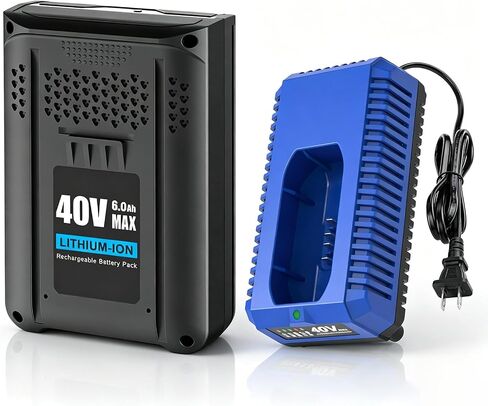 40v 6.0Ah Battery and Charger Kit Replace for Kobalt 40V Battery KB440-03 KB540-06 KB2540C-06 KB640-03 and Charger KRC40-06 KRC840-03 in Kuwait