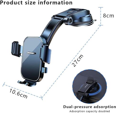 Phone Holders for Your Car for Chevrolet Tracker 2000-2004, Shockproof 360° Adjustable Car Phone Holder One-Hand Operation Easy Removal Reusable in Saudi Arabia