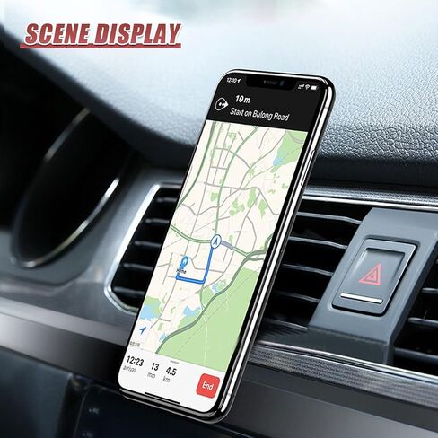 1 Pack Magnetic Phone Mount for 2014-2020 Nissan Rogue, Air Vent Clip Cellphone Holder L Shape Hands Free Secure Black Aluminum Alloy in Saudi Arabia