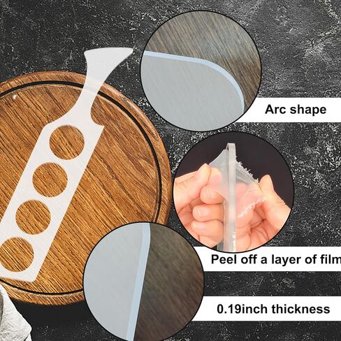 Acrylic Flight Paddle Template, Wine Flight Router Templates for Woodworking 16.9x3.5x0.2 Inch Clear Beer Flight Template (Style 1) in Saudi Arabia