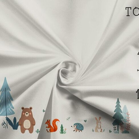 Cartoon Jungle Animal Baby Monthly Milestone Blanket Baby Shower Memory Picture Recording Blanket Newborn Growth Record Photo Shooting Background Prop, 60"x40" with Frame in Saudi Arabia