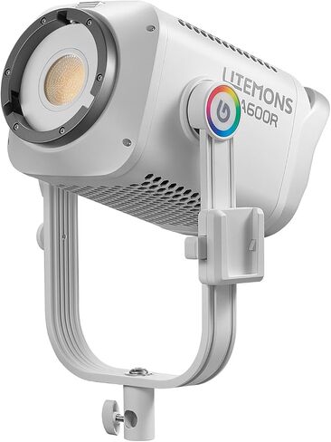 طقم إضاءة Godox LA600R RGB LED (K1)، 600 واط RGBWW قابل للتعديل مع 1800K-10,000K CCT، CRI/TLCI 96+، حامل Bowens، التحكم في التطبيق وDMX، عاكس، وحقيبة حمل للاستوديو والأفلام وإنتاج الفيديو in Kuwait