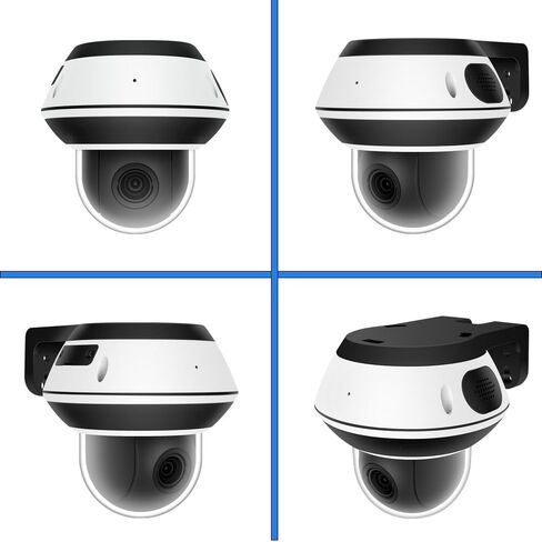 GW Security 16 Channel 8MP 4K 5X Motorized Zoom PTZ Security Camera System | UHD 12MP NVR With (8) 4K Face Recognition Human & Vehicle Detection 5X Optical Zoom Two-Way Audio IP PoE Pan Tilt Zoom Camera in Kuwait