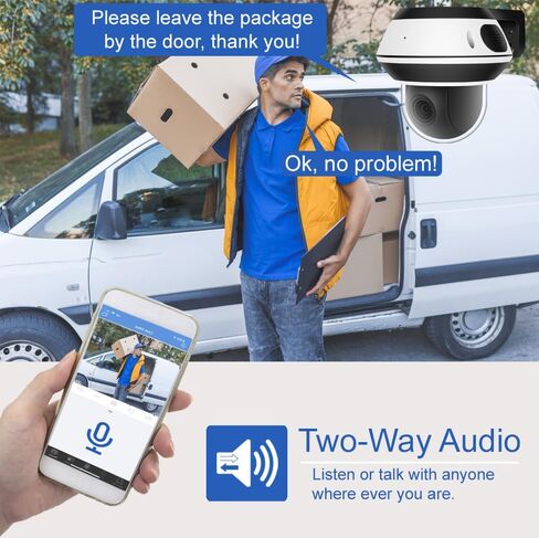 GW Security 16 Channel 8MP 4K 5X Motorized Zoom PTZ Security Camera System | UHD 12MP NVR With (8) 4K Face Recognition Human & Vehicle Detection 5X Optical Zoom Two-Way Audio IP PoE Pan Tilt Zoom Camera in Kuwait