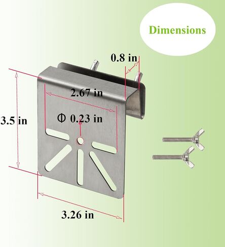 Gutter Mount Bracket Compatible with Eufy SoloCam S340/S330/E30 | No Drill Installation Weatherproof Mounting Bracket with Anti-Rust Screws for Outdoor in Saudi Arabia