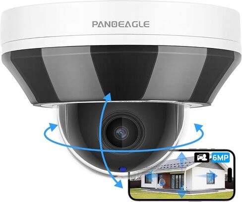8MP 4K PoE IP Camera Outdoor,Dome Camera with Human/Vehicle Detection,Built-in Mic, 2.8mm Len F1.6 Large Aperture, Security Camera with 100ft EXIR 2.0 Night Vision, IK10/IP66, Blue Iris,NDAA Compliant in Saudi Arabia
