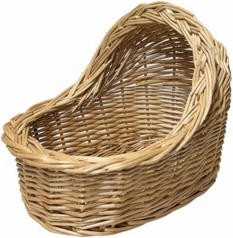 Wicker Woven Pet Bed Creative Design Woven Animal Basket Cozy & Comfortable Infant Basket Photography Prop for Nursery, S in Saudi Arabia