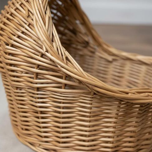 Wicker Woven Pet Bed Creative Design Woven Animal Basket Cozy & Comfortable Infant Basket Photography Prop for Nursery, S in Saudi Arabia