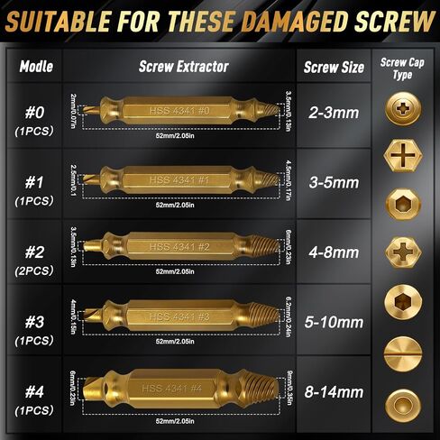 35 PCS Drill Bits Set, 3 Step Drill Bits, 13 Twist Drill Bits, 6 Taps(M3-M10) and 6 Screw Extractors, High Speed Steel Drill Bit Kit Titanium Coated Bits for Plastic Wood Metal, with Storage Bag in Saudi Arabia