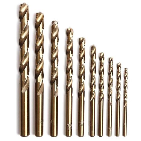 Cobalt Drill Bit Set, 1/16" to 13/64" M35 Jobber Length Twist Drill Bits for Hard Metal Cast Iron Stainless Steel Wood Plastic 10PCS in Saudi Arabia