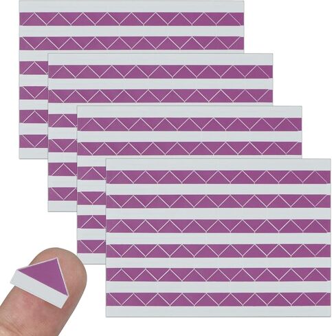 408 Pcs (4 Sheets) Self-Adhesive Photo Corners, Picture Corners for DIY Scrapbook Album Memory Books Journal Diary (White) in Kuwait