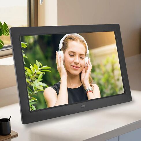 Aramox 10.1in Digital Picture Frame Digital Photo Frame with 1280x800 IPS Touch Screen Auto Rotate Wall Mountable for Gifts Family Elderly (-) in Saudi Arabia