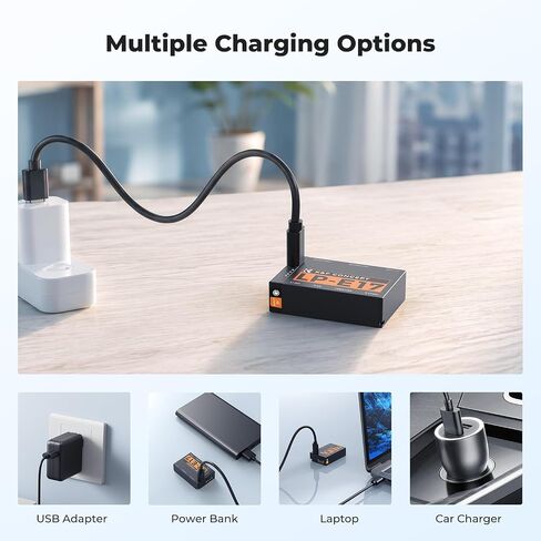 K&F CONCEPT 2-Pack LP-E17 Battery USB-C Fast Charge with LED Power Display | Compatible with Canon EOS R50 R100 R8 R10 RP, Rebel T8i T7i T6i T6s, PowerShot V1, SL2 SL3 M3 M5 M6 77D 200D 750D 800D Camera in Kuwait
