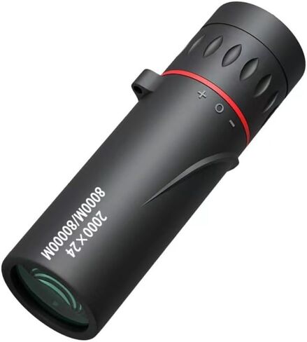 Monocular Telescope 2000X Magnification 24Mm Lens BAK-4 Fully Multi-Coated Smartphone Compatible Lightweight Portable Camping Hiking Bird Watching Hunting in Saudi Arabia