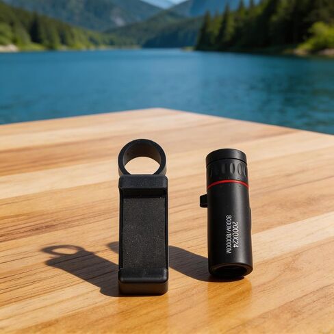 Monocular Telescope 2000X Magnification 24Mm Lens BAK-4 Fully Multi-Coated Smartphone Compatible Lightweight Portable Camping Hiking Bird Watching Hunting in Saudi Arabia