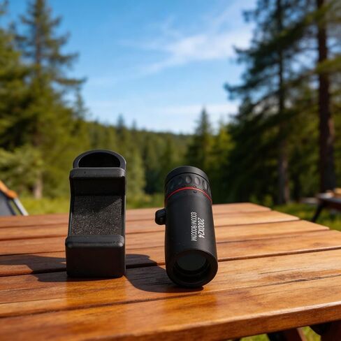 Monocular Telescope 2000X Magnification 24Mm Lens BAK-4 Fully Multi-Coated Smartphone Compatible Lightweight Portable Camping Hiking Bird Watching Hunting in Saudi Arabia