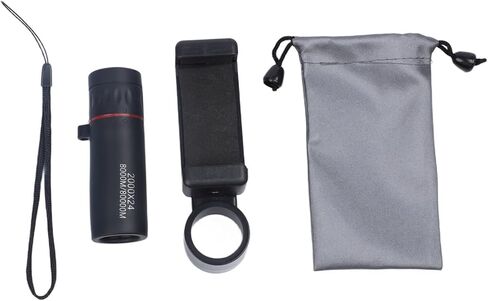 Monocular Telescope 2000X Magnification 24Mm Lens BAK-4 Fully Multi-Coated Smartphone Compatible Lightweight Portable Camping Hiking Bird Watching Hunting in Saudi Arabia