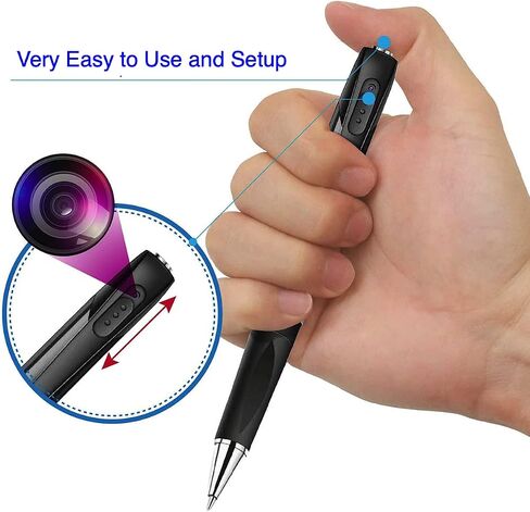 PANNOVO 32GB Mini Pen Camera 1080P for Indoor and Outdoor in Kuwait
