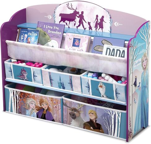Delta Children Deluxe Book & Toy Organizer, Disney Minnie Mouse in Saudi Arabia