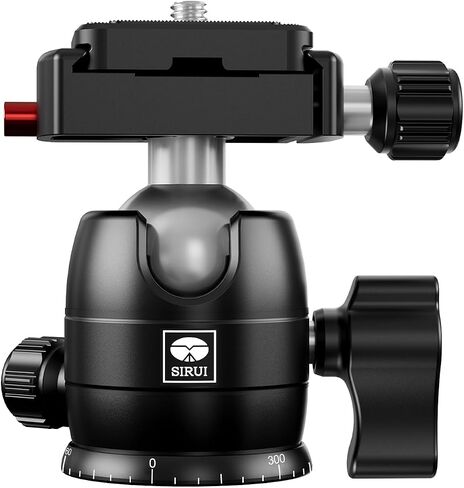 SIRUI AM-40 Low Profile Ball Head, Professional Heavy Duty 40mm Tripod Ball Head, 360° Panoramic CNC Aluminium Alloy Tripod Head for DSLR Camera, Camcorder, Quick Release Plate, Max Load 55lbs/25KG in Saudi Arabia