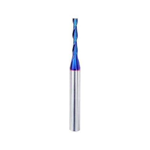 VIC008 CNC Spiral Router Bit with Up Cut Solid Carbide End Mill Bit for Custom Furniture, High Precision Cutting, Plunging (1/4S*1/8D*3/4CL*2-1/2OVL) in Kuwait