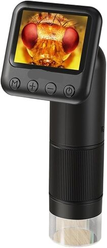 Microscope, Microscope, HD Digital, Pocket with 2-inch LCD Screen USB Laboratory Equipment,for Homeschool Lab in Kuwait