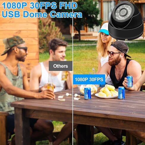 MMlove USB Dome Camera, 720P Waterproof Night Vision with IR-Cut Filter in Kuwait