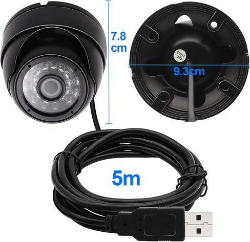 MMlove USB Dome Camera, 720P Waterproof Night Vision with IR-Cut Filter in Kuwait