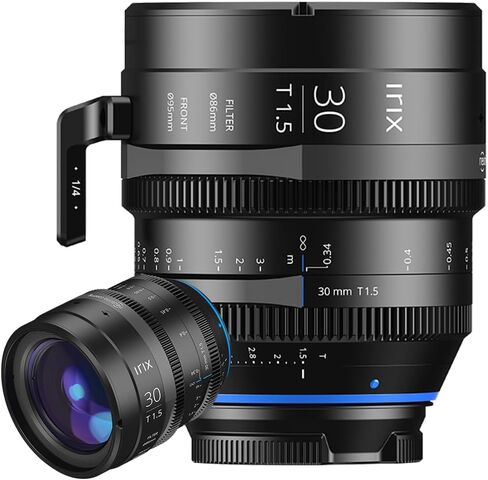 Irix Cine 30mm T1.5 Lens for Canon RF Mount Cameras | Military Certified for Humidity and Freezing Rain/Icing | Compatible with Magnetic Filters | Distance Scale in Feet in Kuwait