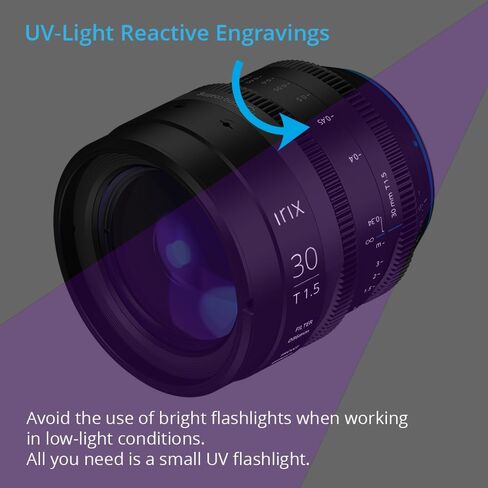 Irix Cine 30mm T1.5 Lens for Canon RF Mount Cameras | Military Certified for Humidity and Freezing Rain/Icing | Compatible with Magnetic Filters | Distance Scale in Feet in Kuwait