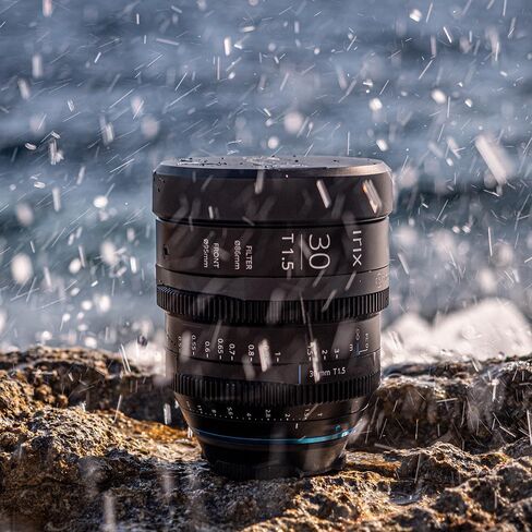 Irix Cine 30mm T1.5 Lens for Canon RF Mount Cameras | Military Certified for Humidity and Freezing Rain/Icing | Compatible with Magnetic Filters | Distance Scale in Feet in Kuwait