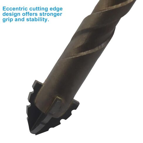 10 Pcs Four-Flute Sawtooth Eccentric Drill Bit Set, High-Performance Alloy Steel Drill Bits with Hex Shank for Stone, Glass, Concrete, Wood, Brick & Metal Drilling (6/8/10/12mm) in Kuwait