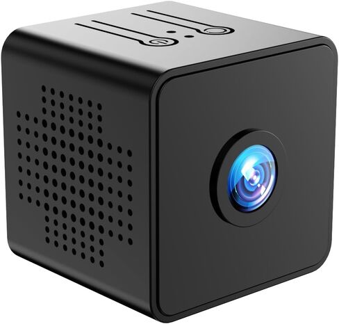 Wireless WiFi Camera for Home Security with App Control, Motion Detection, 150° Wide Indoor Camera with Night Vision & Loop Recording, Security Cam Easy to Use in Kuwait