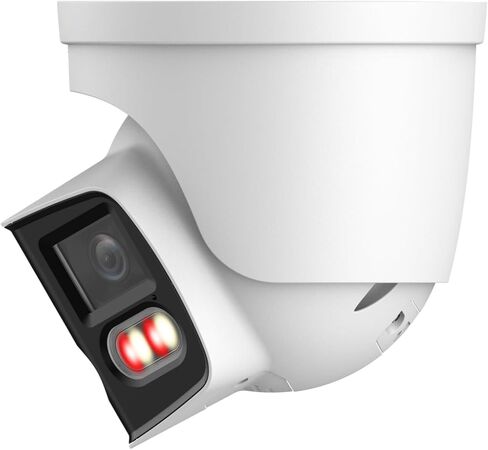 Smart Dual Light 2x4MP IP POE Camera 1/2.7" CMOS 4K 180° Duo Splicing Image,2 Way Talk Built-in Mic and Speaker,Warning Lights and Alarm Sounds, IPC-PDW4K-T180 in Saudi Arabia