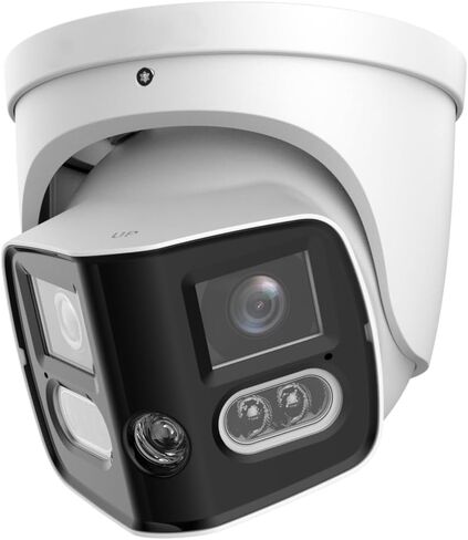 Smart Dual Light 2x4MP IP POE Camera 1/2.7" CMOS 4K 180° Duo Splicing Image,2 Way Talk Built-in Mic and Speaker,Warning Lights and Alarm Sounds, IPC-PDW4K-T180 in Saudi Arabia
