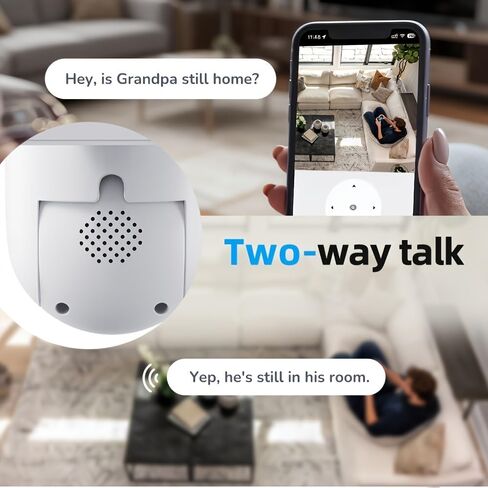 6PCS 4MP Indoor WiFi Security Cameras Kit,Cameras for Home Security with Human Detection,IR Night Vision for Pets & Elder Inactivity,AES Privacy Encryption,TF Card Playback No Cloud Fees in Kuwait