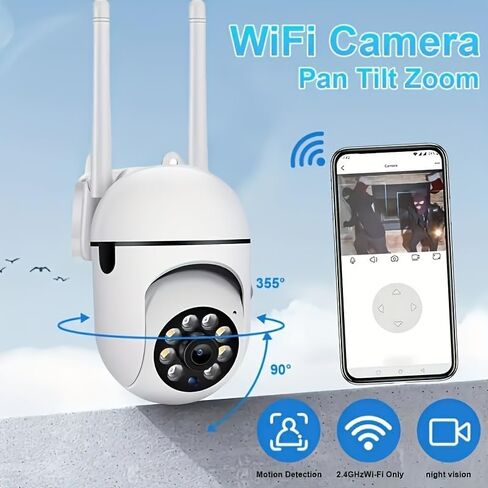 6PCS 4MP Indoor WiFi Security Cameras Kit,Cameras for Home Security with Human Detection,IR Night Vision for Pets & Elder Inactivity,AES Privacy Encryption,TF Card Playback No Cloud Fees in Kuwait