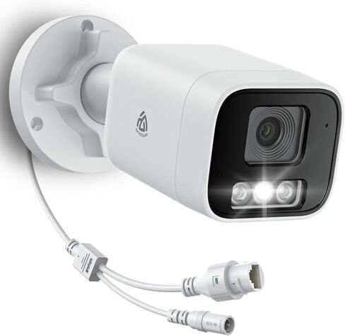 4PCS 5MP PoE Add-on Security Camera, Human & Vehicle Detection | Human & Vehicle Detection, Full Color Night Vision, 2-Way Audio, Only Compatible with AKINGUAR NVR in Saudi Arabia