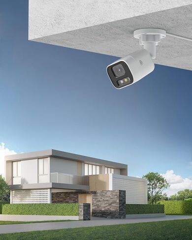 4PCS 5MP PoE Add-on Security Camera, Human & Vehicle Detection | Human & Vehicle Detection, Full Color Night Vision, 2-Way Audio, Only Compatible with AKINGUAR NVR in Saudi Arabia
