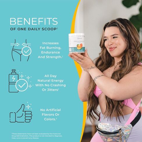 One Sol Women's Pre-Workout for Energy, Pump & Focus, Mango Guava | Vegan pre-workout formula for energy, pump and focus support; gluten- and soy-free. in Kuwait