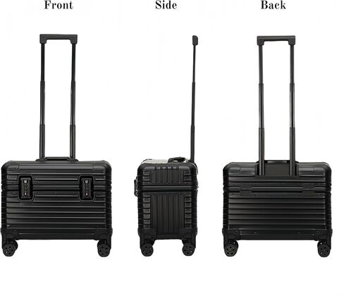 Full Aluminum Rolling Camera Bag 18" Carry on | Detachable wheels, TSA locks, adjustable dividers, lightweight aluminum luggage, fits 17" laptop for commercial photography in Kuwait