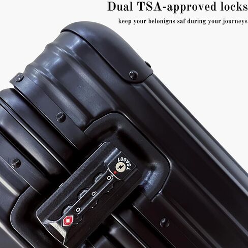Full Aluminum Rolling Camera Bag 18" Carry on | Detachable wheels, TSA locks, adjustable dividers, lightweight aluminum luggage, fits 17" laptop for commercial photography in Kuwait