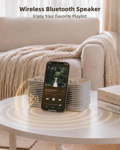 White Noise Sound Machine for Sleep, 255+ Natural Sound Combinations | Gifts for Women, Breathing Night Light with Sleep Timer, Volume Control, Rechargeable Bluetooth Speaker, Bedroom Kids Adults in Saudi Arabia
