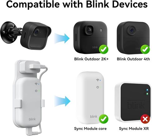 Camera Mount for Blink Outdoor 4/2K+, 3Pack 360° Adjustable with Blink Outdoor Camera Mount, Weatherproof Silicone Case, Sync Module Wall Mount Holder Accessories (Camera Not Included) in Kuwait