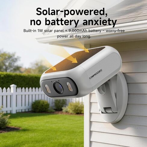 Solar Security Camera Wireless Outdoor, 2.4GHz 5GHz Dual Band WiFi Camera, Magnetic Folding Mount, AI Human/Vehicle Detection, Full Color Night Vision, Siren, 2-Way Talk for Home Garage Yard in Saudi Arabia