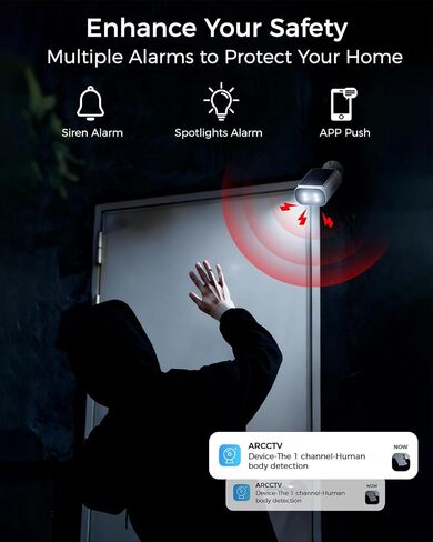 Solar Security Cameras Wireless Outdoor, 4MP Cameras for Home Security Camera System, 64GB Local Storage, No Subscription, Color Night Vision, 2.4 & 5G WiFi, 4-Cam Kit with 2 Add-On Solar Panel in Kuwait