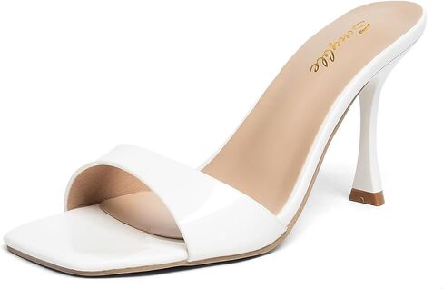 Women's 3.5 Inch Stiletto Heel Sandals - Sexy Open Toe Dress Shoes for Weddings/Parties/Evening, Comfortable Summer High Heels for Daily Wear in Kuwait