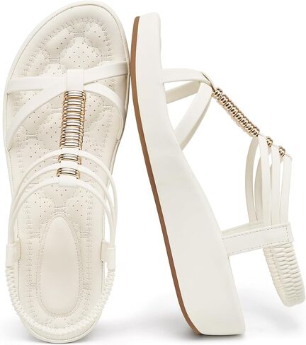 Alicegana Women Wedge Sandals Platform: Comfortable Summer Gladiator Wedges | Non Slip & Cushioned 1.69" Heel for Dressy Casual Walking Strappy Sandals - Perfect for Wedding Vacation Travel in Saudi Arabia